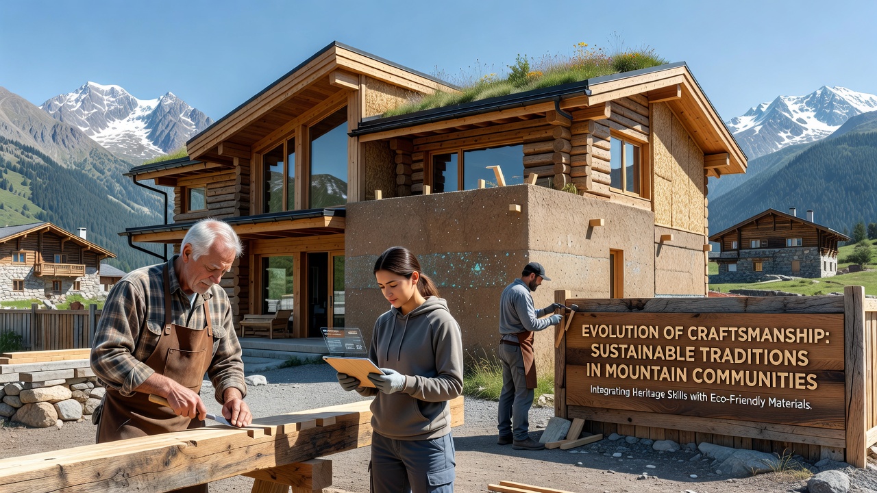 The Evolution of Craftsmanship Traditions and Their Integration with Sustainable Building Materials in Mountain Communities